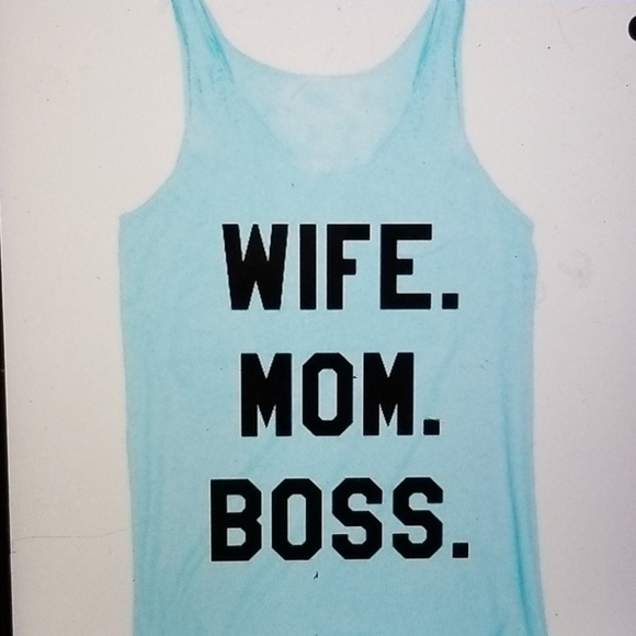 SOLD! Wife*Mom*Boss Tank - Picture 2 of 11